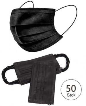 Mustad 3 kihilised maskid 50 tk (täiskasvanutele)