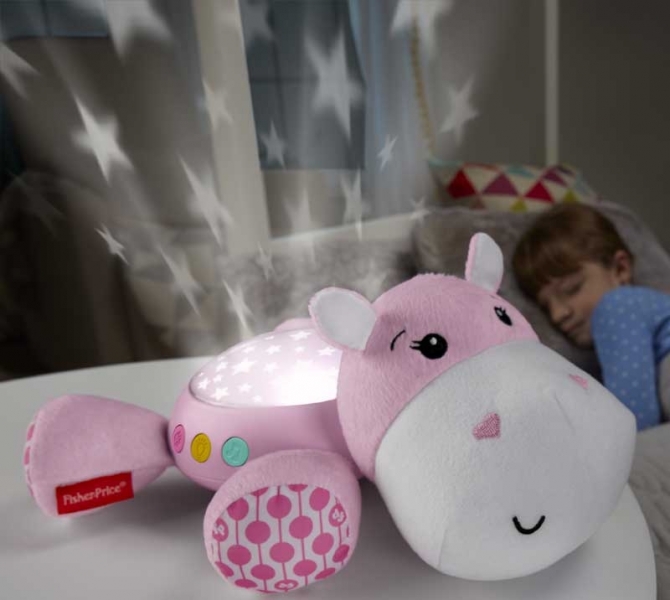 Beebide öölamp mahedate valguste ja helidega