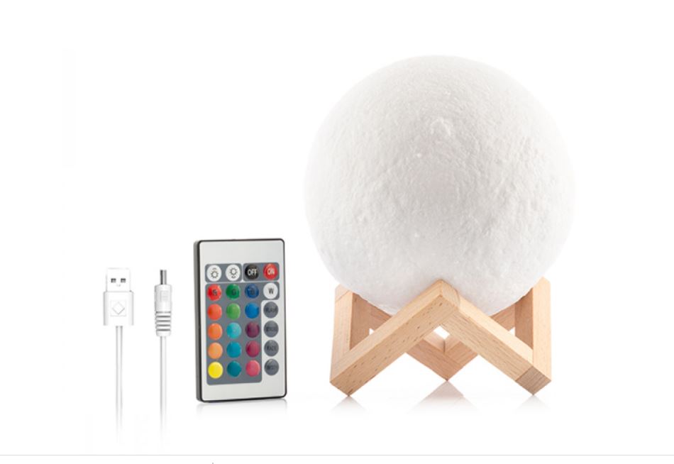 Kaunis 3D KUULAMP valge led värvituledega 14 cm - Pilt 2