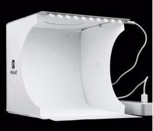 Fotostuudio 20x20x20 cm 1 led riba