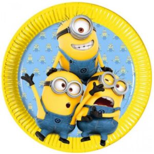 minions taldrikud 8 tk 23 cm