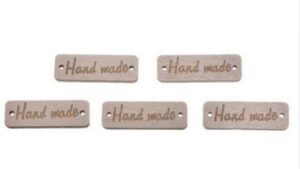 Naturaalsed  handmade sildid 25 tk 30x10 mm