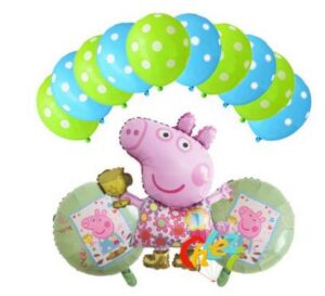 Õhupallide komplekt Peppa roheline