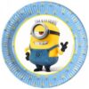 minions pabertaldrikud 8 tk 19,5 cm