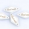 Valged  handmade sildid 25 tk 25x12 mm