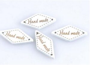 Valged  handmade sildid 25 tk 25x12 mm