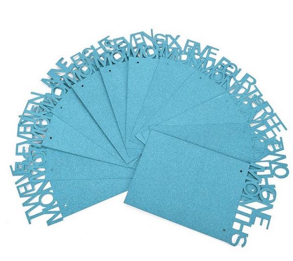Piltide alused esimeseks eluaastaks SINISED glitter - Pilt 4