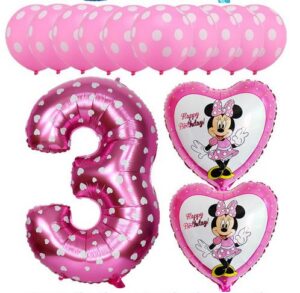 Õhupallide komplekt ROOSA MINNIE NR 3