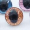 Glitter turvasilmas 12 mm, pakis 1 paar ORANZ