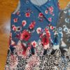 Suvine ilma varrukateta pluus sinine XL
