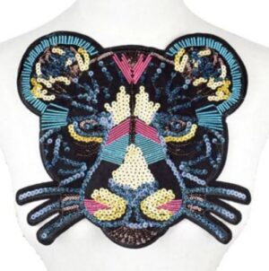 Embleem panter 23x22 cm