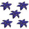 embleem sinine sädelev lill 70x55 mm