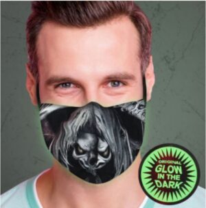 Mask Pimedas helendava pildiga