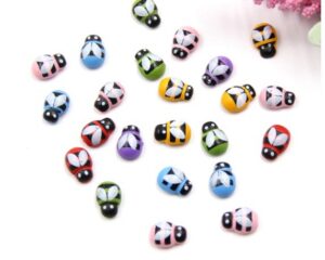 mesilased, kirjud, 8x12 mm 50 tk