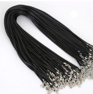 Ripatsipael nahkne 45 cm MUST 10 tk