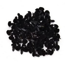 Turvanina sametise kattega 10x11 mm MUST
