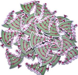 Nööbid kuusk, 42x33 mm