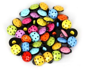 Nööbid  kirjud lepatriinu 13x15 mm 25 tk