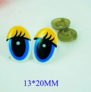 Turvasilmad sinine-kollane 13x20 mm