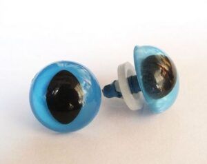 Turvasilmad 15 mm, pakis 1 paar SININE
