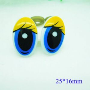 Turvasilmad sinine-kollane 25x16 mm