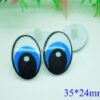 Turvasilmad sinine-must 35x24 mm