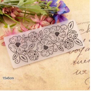 Tekstuur riba lilled 14,5x6 cm