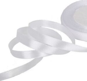 satiinpael 10 mm, ca 20 m VALGE