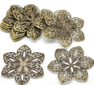 Filigree lill 60 mm 6 tk