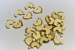 Jalajäljed, 25x20 mm, 15 tk