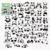 Panda kleebised 45 tk 4x4 cm