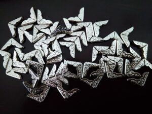 Nurgad 15x15 mm hõbe