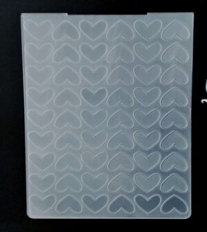 Tekstuurplaat 17x12,5 cm südamed