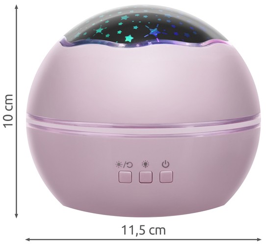 Projektor/lamp kahe projekteerimisvalikuga - vee maailm või tähistaevas, MUST - Pilt 8