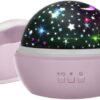 Täheprojektor/lamp kahe projekteerimisvalikuga - vee maailm või tähistaevas, roosa