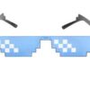 Minecraft stiili prillid sinised