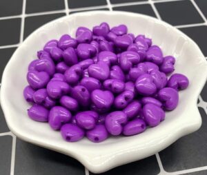 Akrüülpärlid SÜDA 10 mm  50 tk pakis lillad