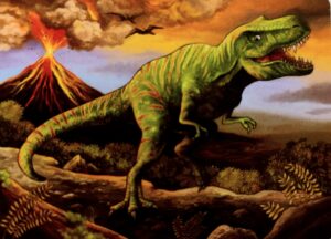 Puidust minipusle dinosaurus