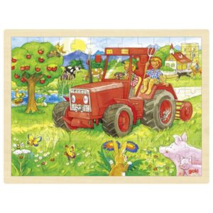 Suur puidust pusle Traktor