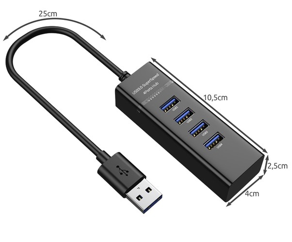 USB 3,0 jagaja 4 pesaga - Pilt 2