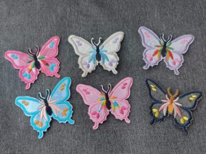 embleemid liblikad 6 tk 7x5,6 cm