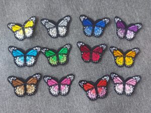 embleemid liblikad 12 tk 4,5x3 cm