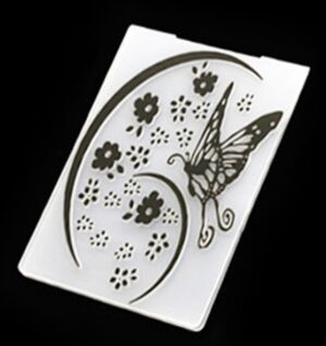Tekstuurplaat 15x10,5 cm liblikas