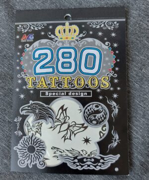 Tattoo vihik 280 tattood /mustad