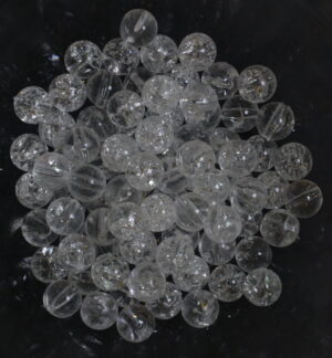 Akrüülpärlid 10 mm ca 90 tk  läbipaistvad