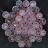 Akrüülpärlid 11 mm ca 50 tk roosa mõra effektiga