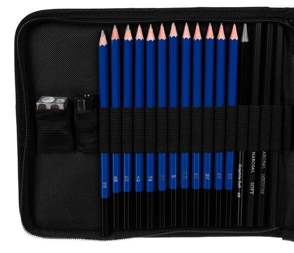 Joonistamise-pliiatsite komplekt 32 detaili - Pilt 2