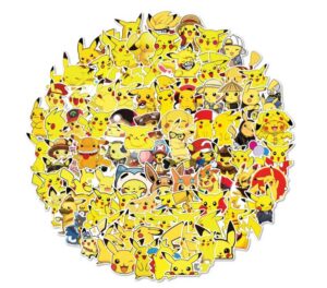 Kleebised PIKACHU ca 6x5cm /juhuslikud pildid/ 20 tk