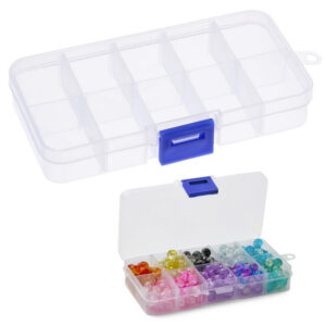 Plastikust hoiukarp 10 taskuga