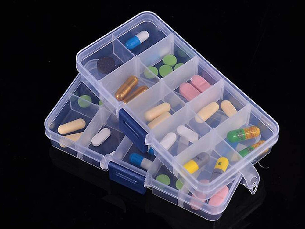 Plastikust hoiukarp 10 taskuga - Pilt 2
